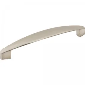 128 MM CENTER-TO-CENTER SATIN NICKEL ASYMMETRICAL BELFAST CABINET PULL #308-128SN