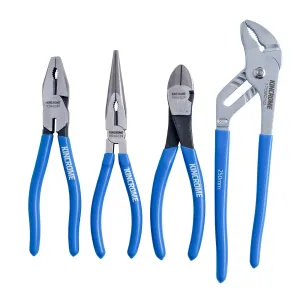 4 PIECE VINYL GRIP PLIER SET