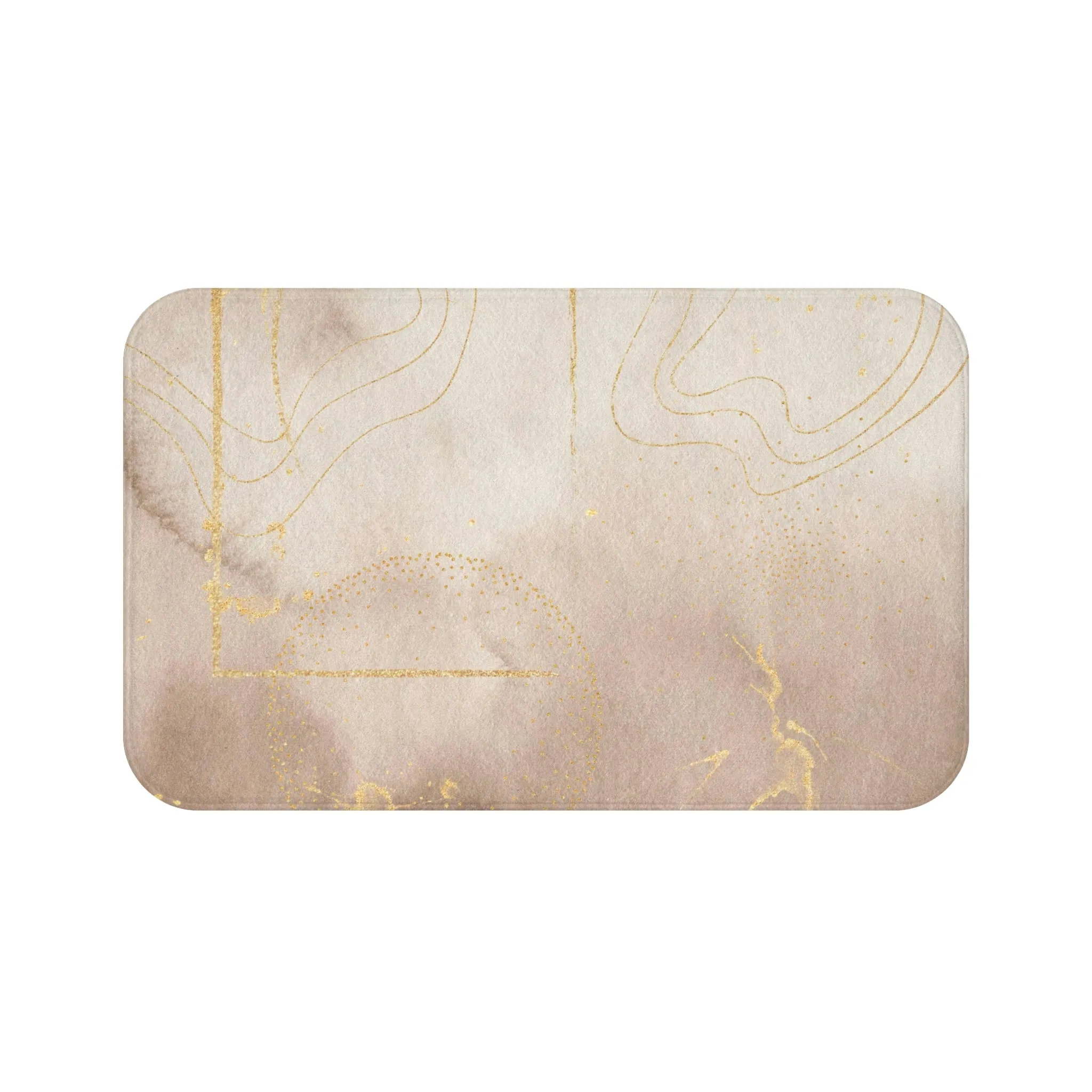 Abstract Bath Mat | Beige Ombre