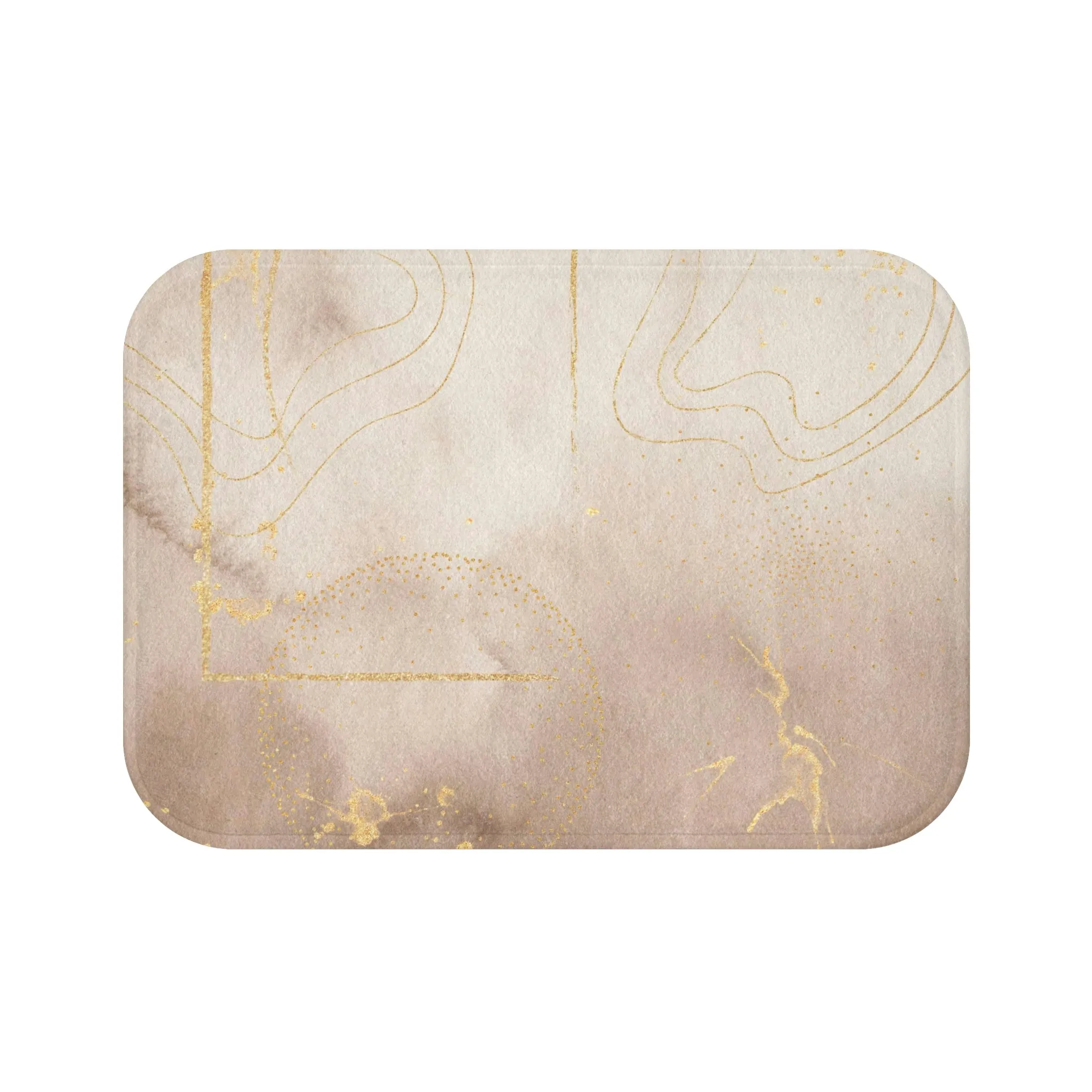 Abstract Bath Mat | Beige Ombre