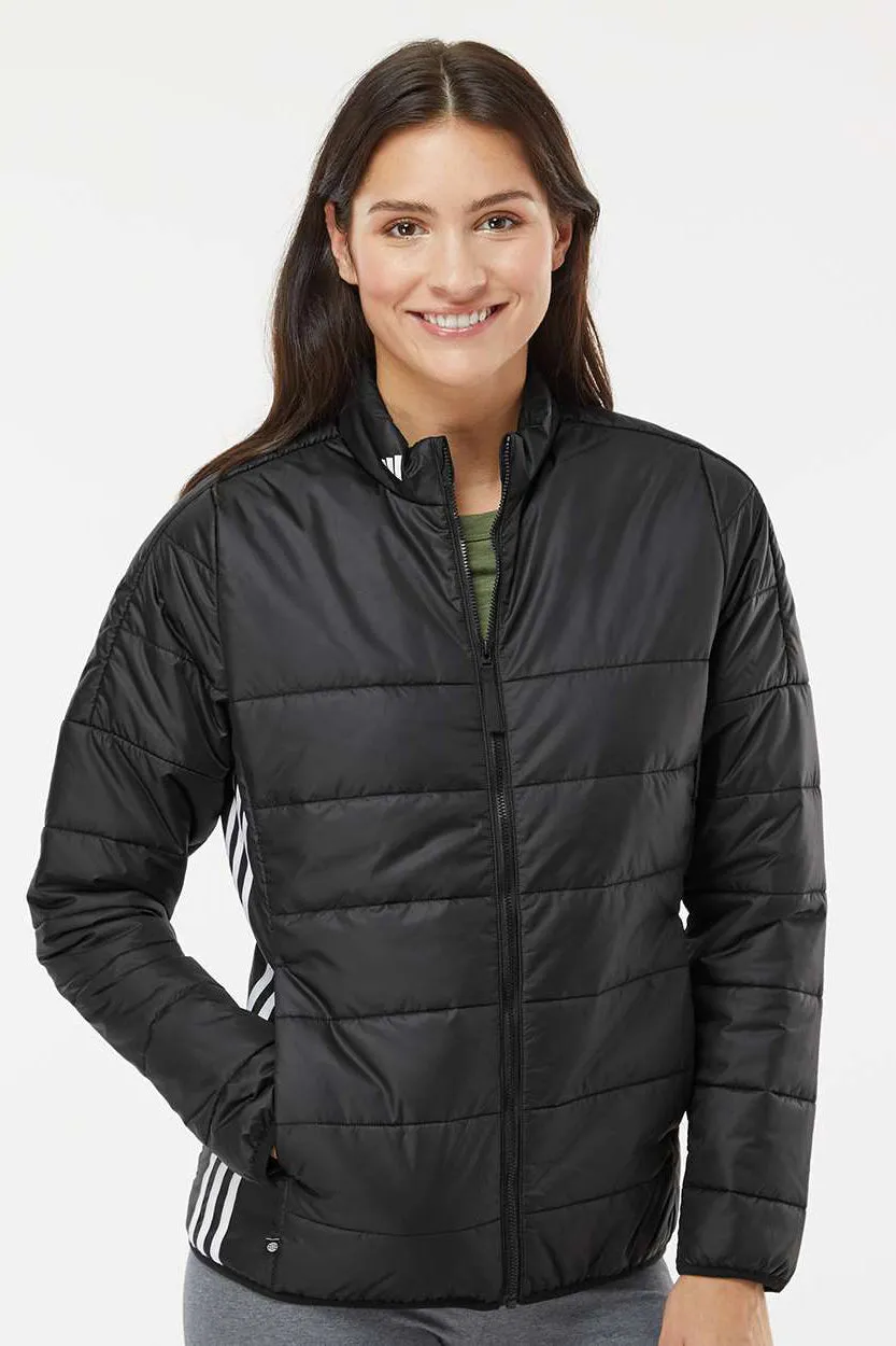 Adidas Womens Full Zip Puffer Jacket - Black