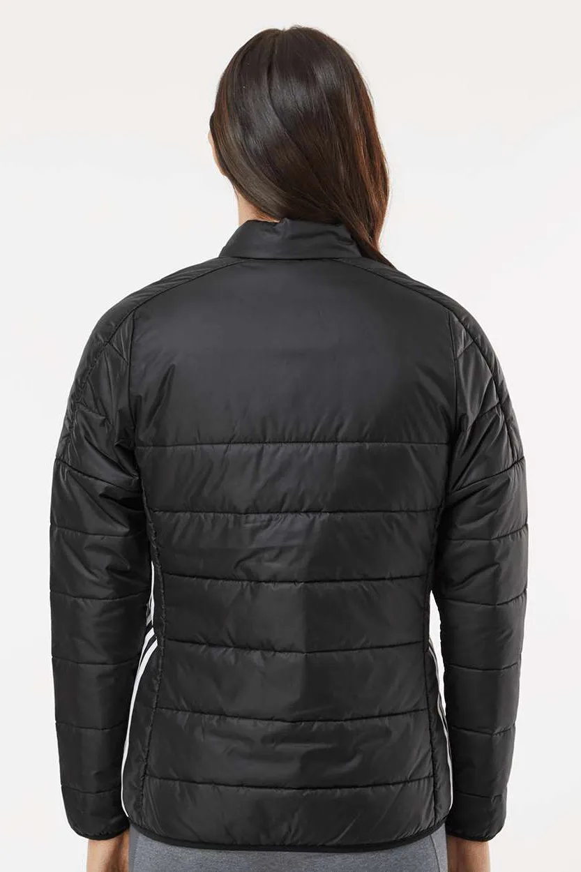 Adidas Womens Full Zip Puffer Jacket - Black