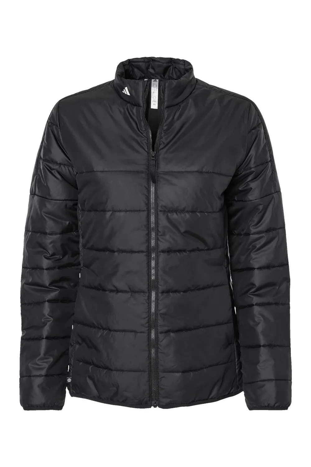 Adidas Womens Full Zip Puffer Jacket - Black