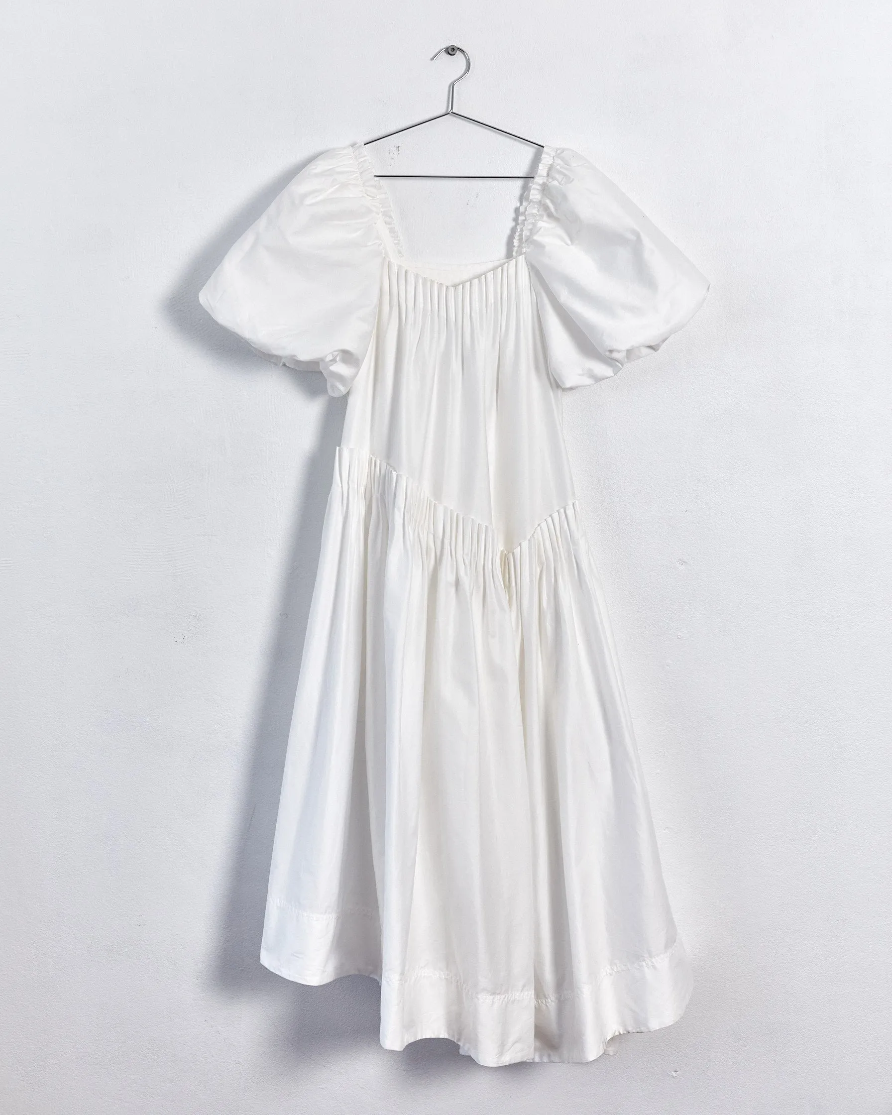 Aje 'severine' smock midi dress, white, 10