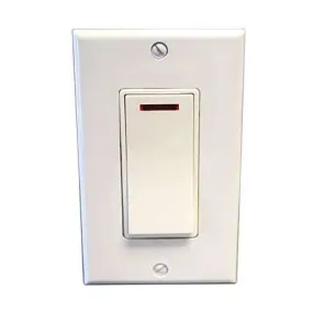 Amba Pilot Light Switch (WHITE) - 1 3/4"w x 3"h