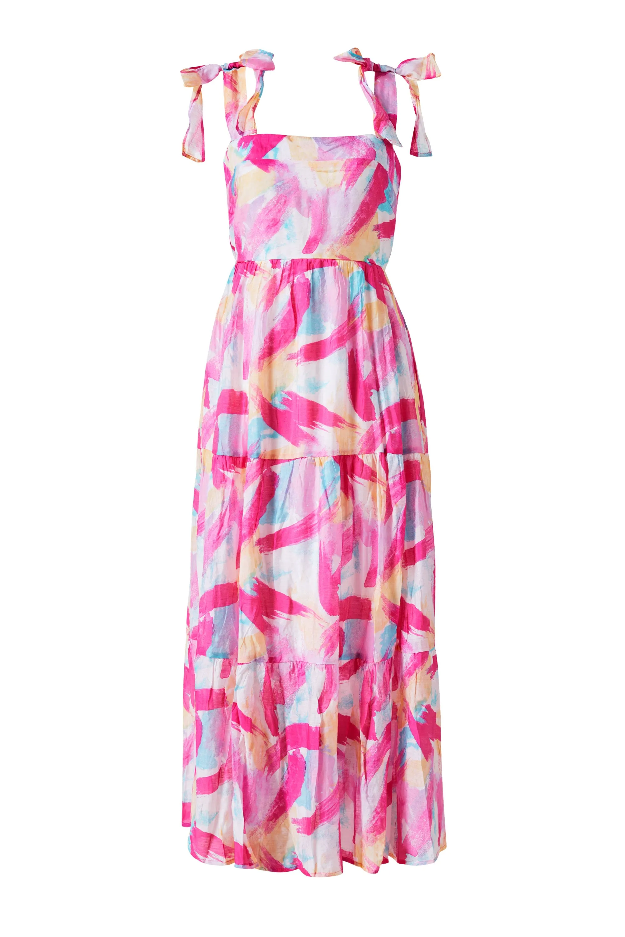 Asher Fuchsia Midi Dress