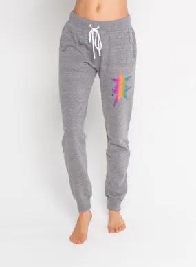 ASYMMETRICAL STARS - Flat Pocket Sweatpants