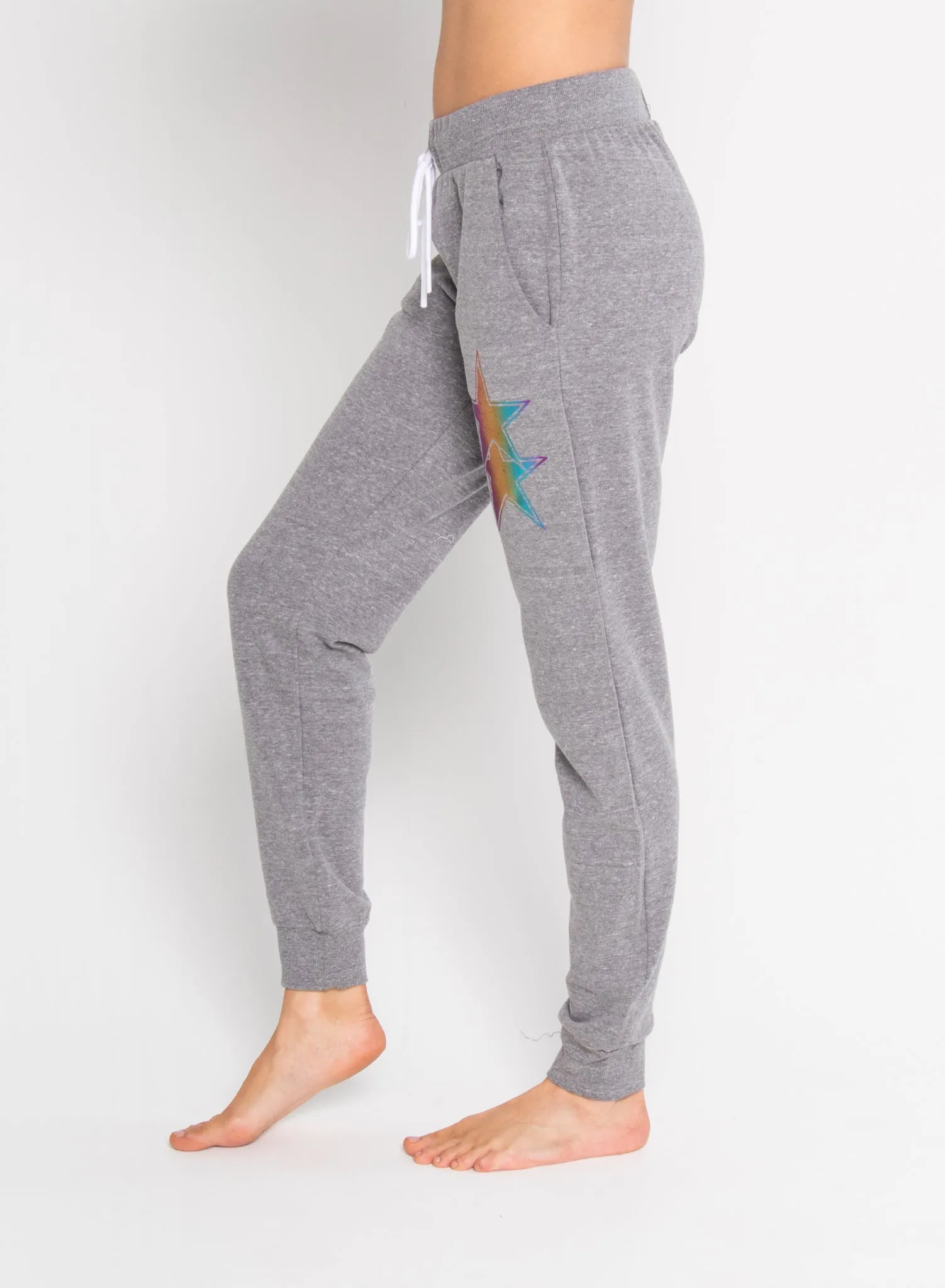 ASYMMETRICAL STARS - Flat Pocket Sweatpants