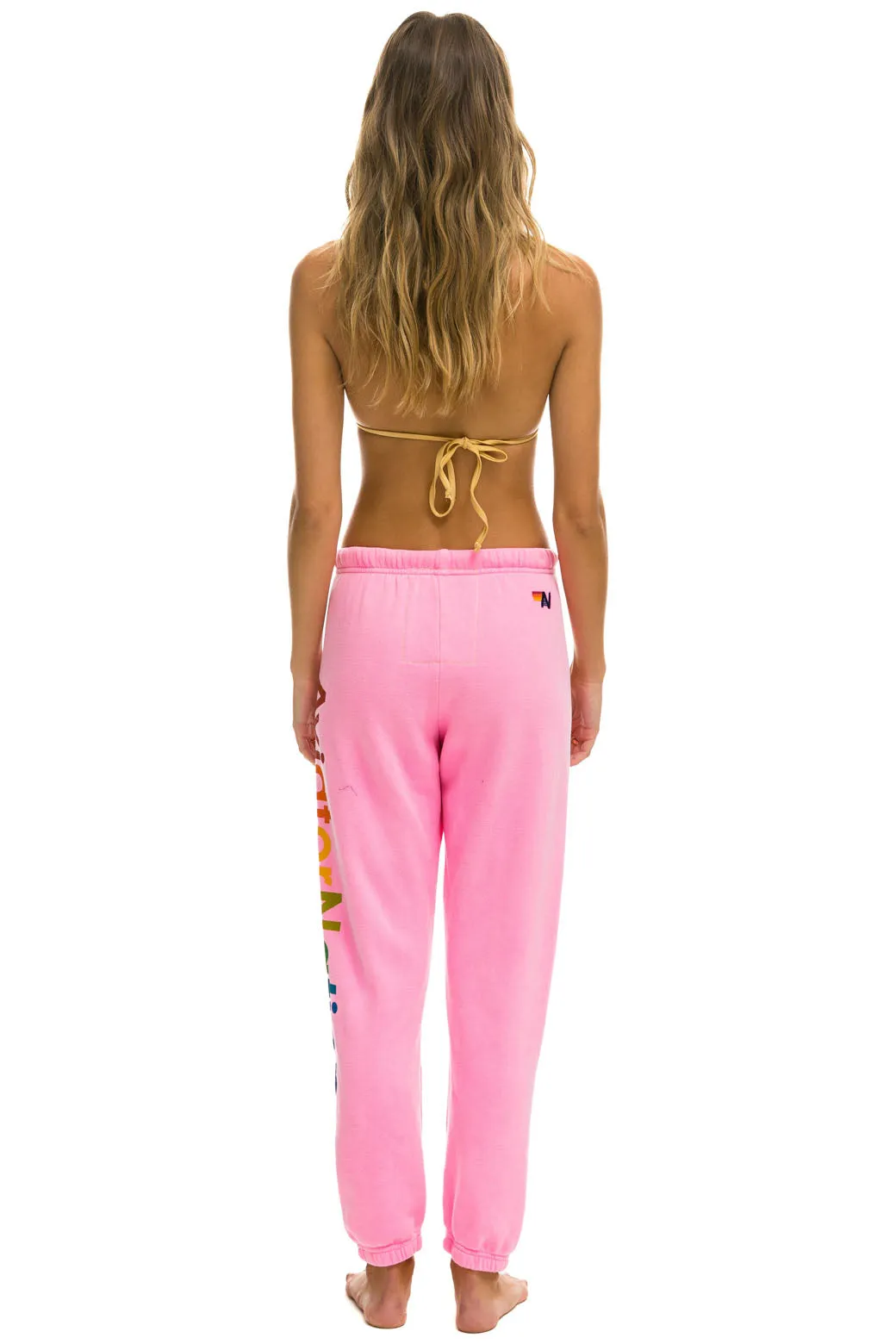 AVIATOR NATION SWEATPANTS - NEON PINK