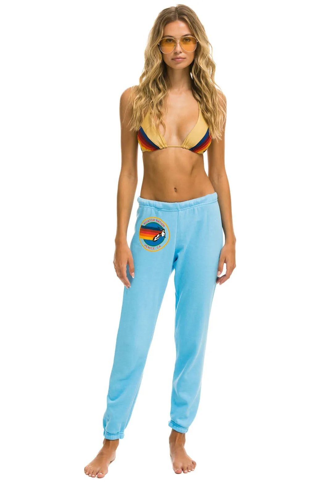 AVIATOR NATION SWEATPANTS - SKY