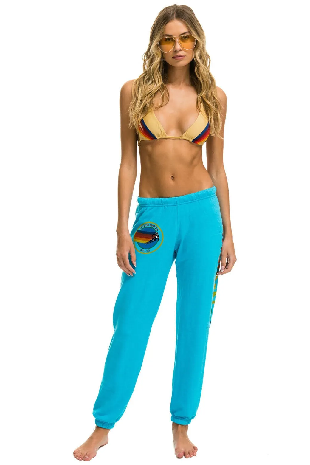 AVIATOR NATION VAIL SWEATPANTS - NEON BLUE