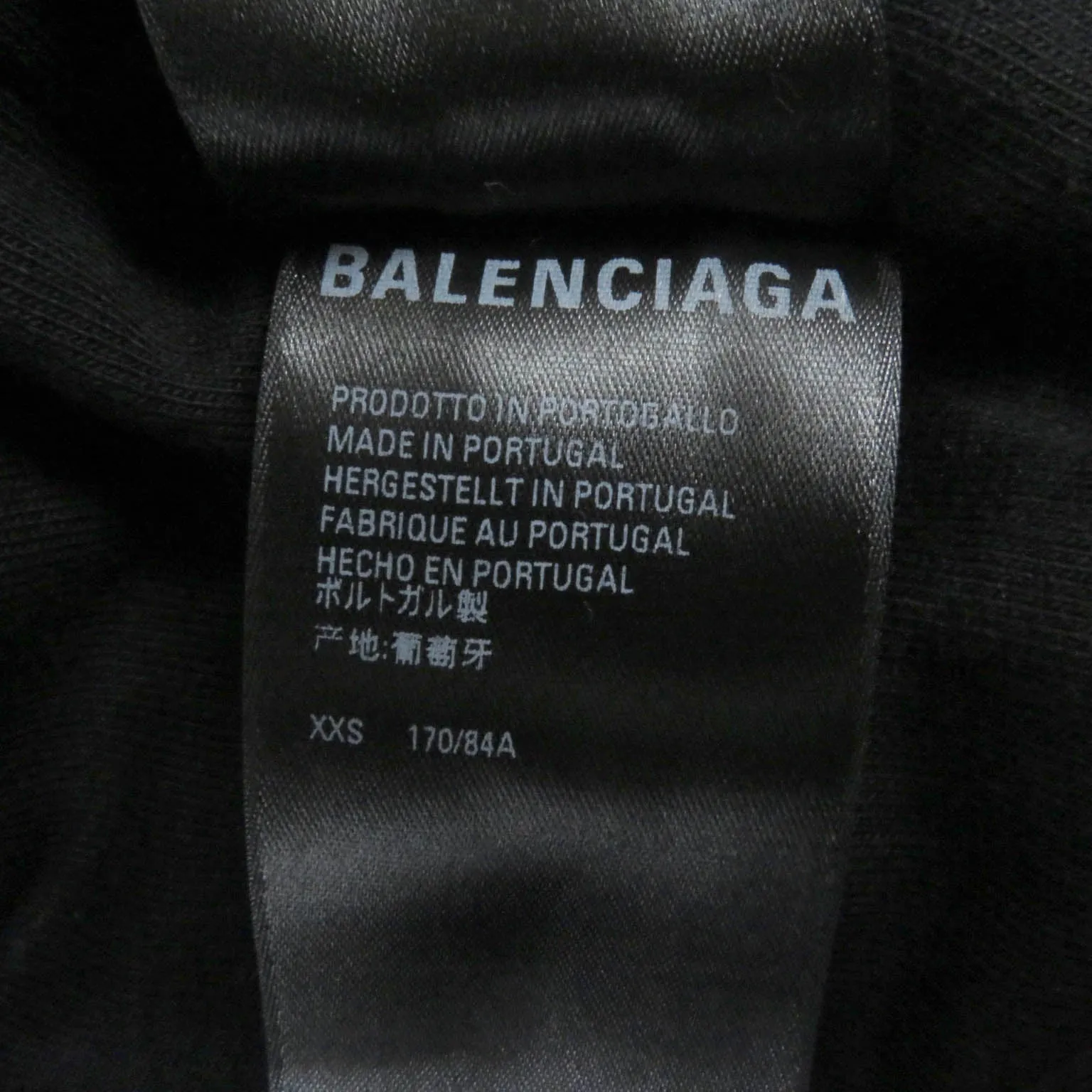 BALENCIAGA Bomber jacket 657115 cotton black XXS