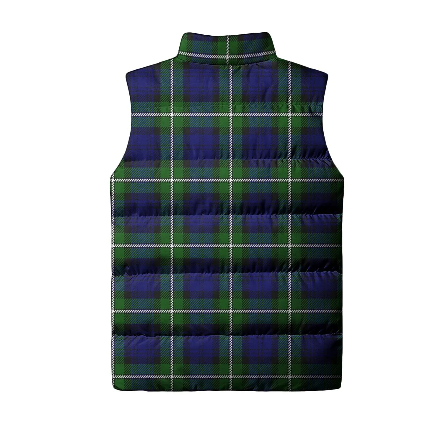 Bannerman Tartan Sleeveless Puffer Jacket with Family Crest