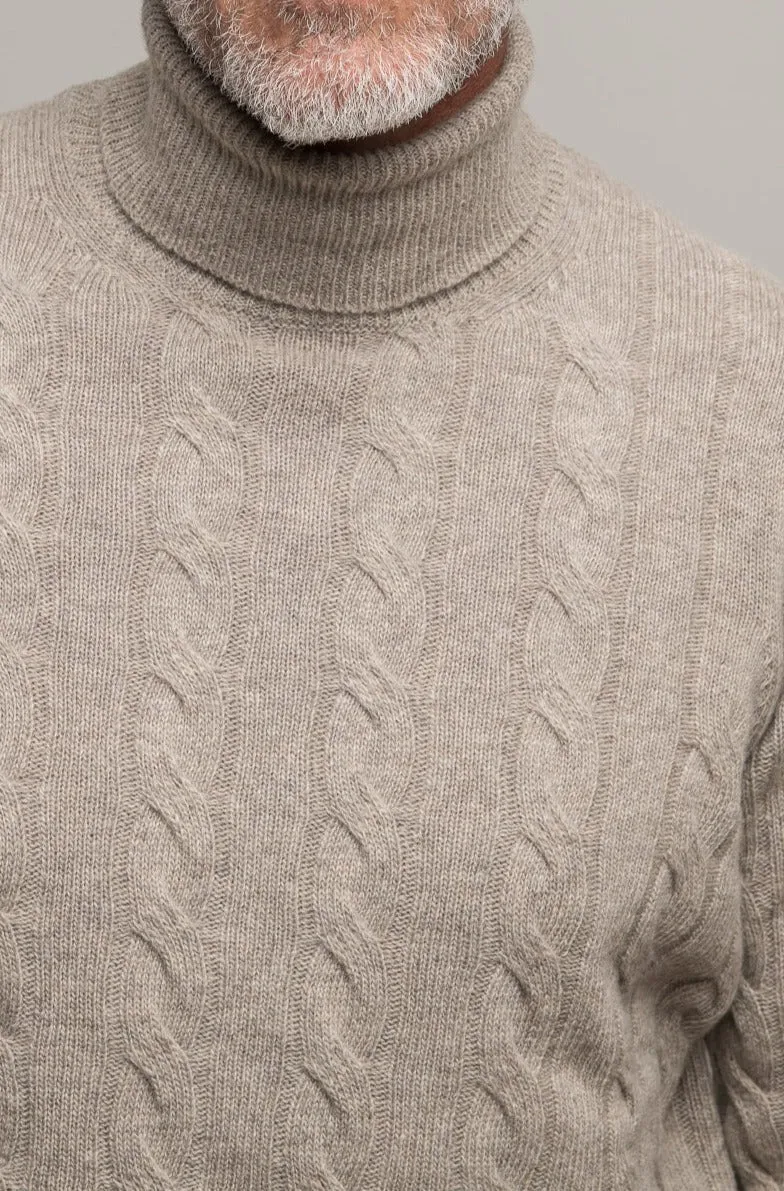 Beige turtleneck – Made in italy