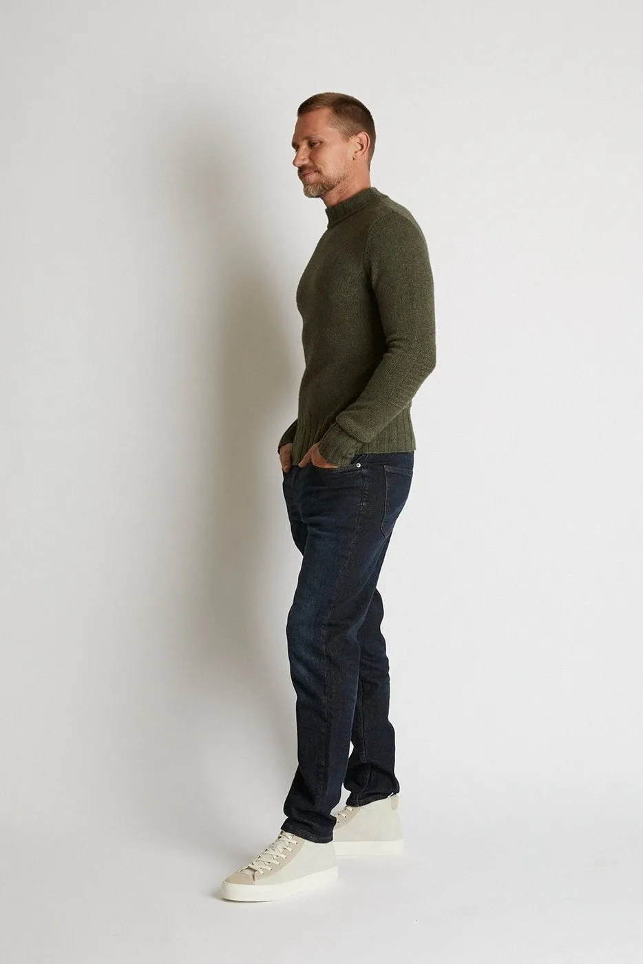   Beryll Gianni Cashmere Turtleneck | Kelp Green