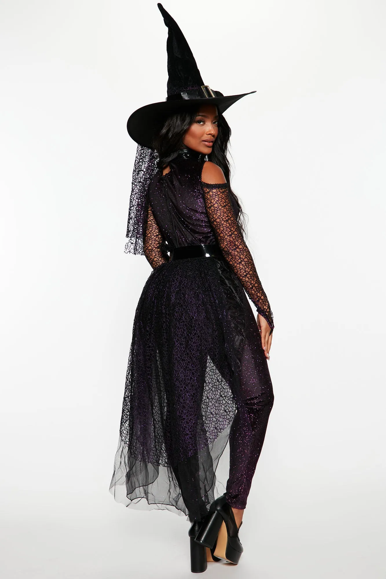 Bewitching Witch 3 Piece Costume Set - Purple/combo