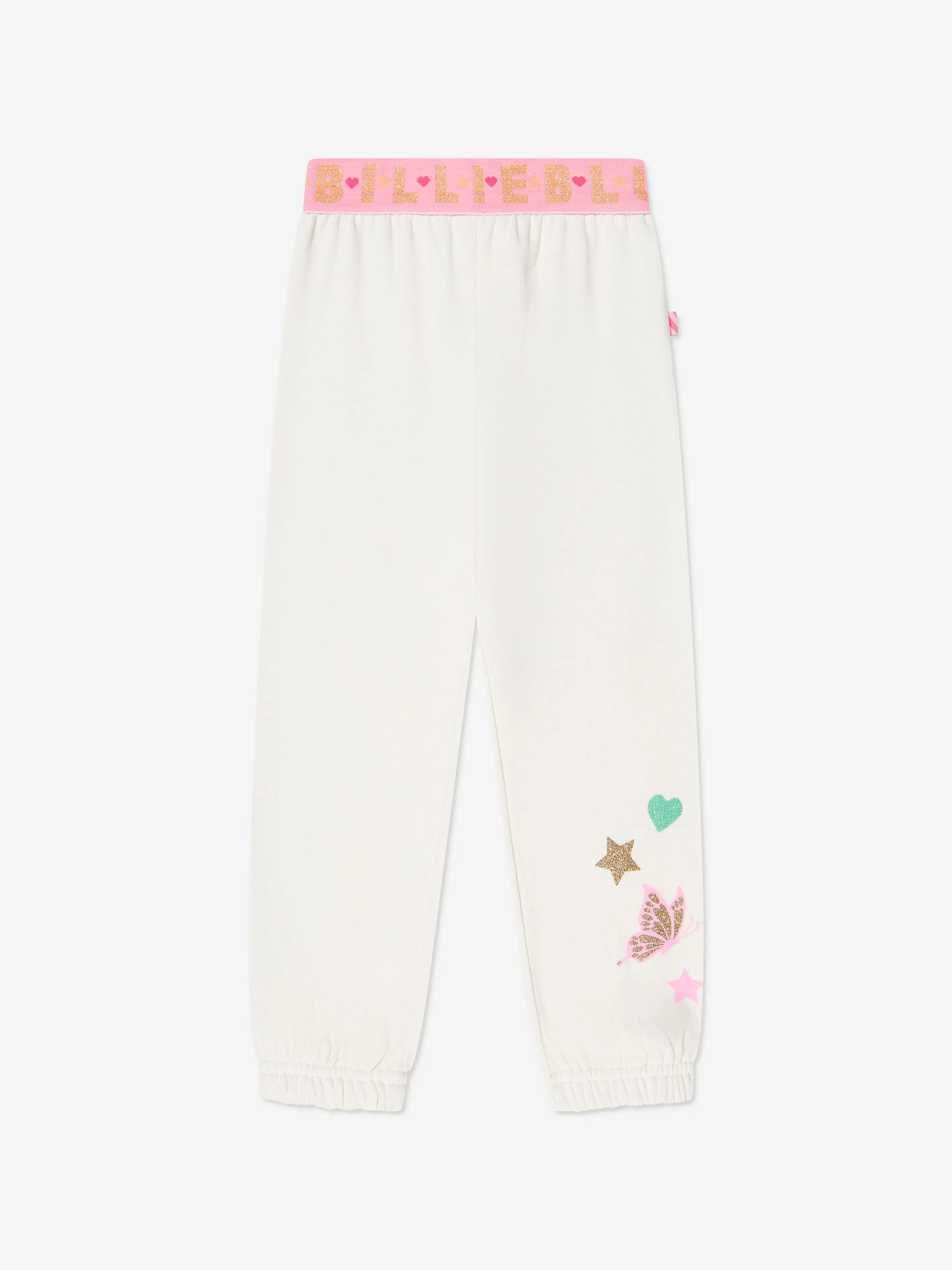 Billieblush Girls Butterfly Joggers in Cream