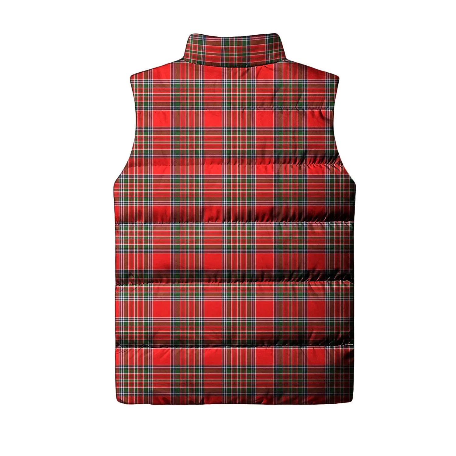 Binning Tartan Sleeveless Puffer Jacket with Family Crest