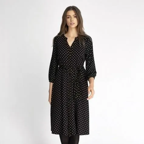 Black Multi Spot Dress