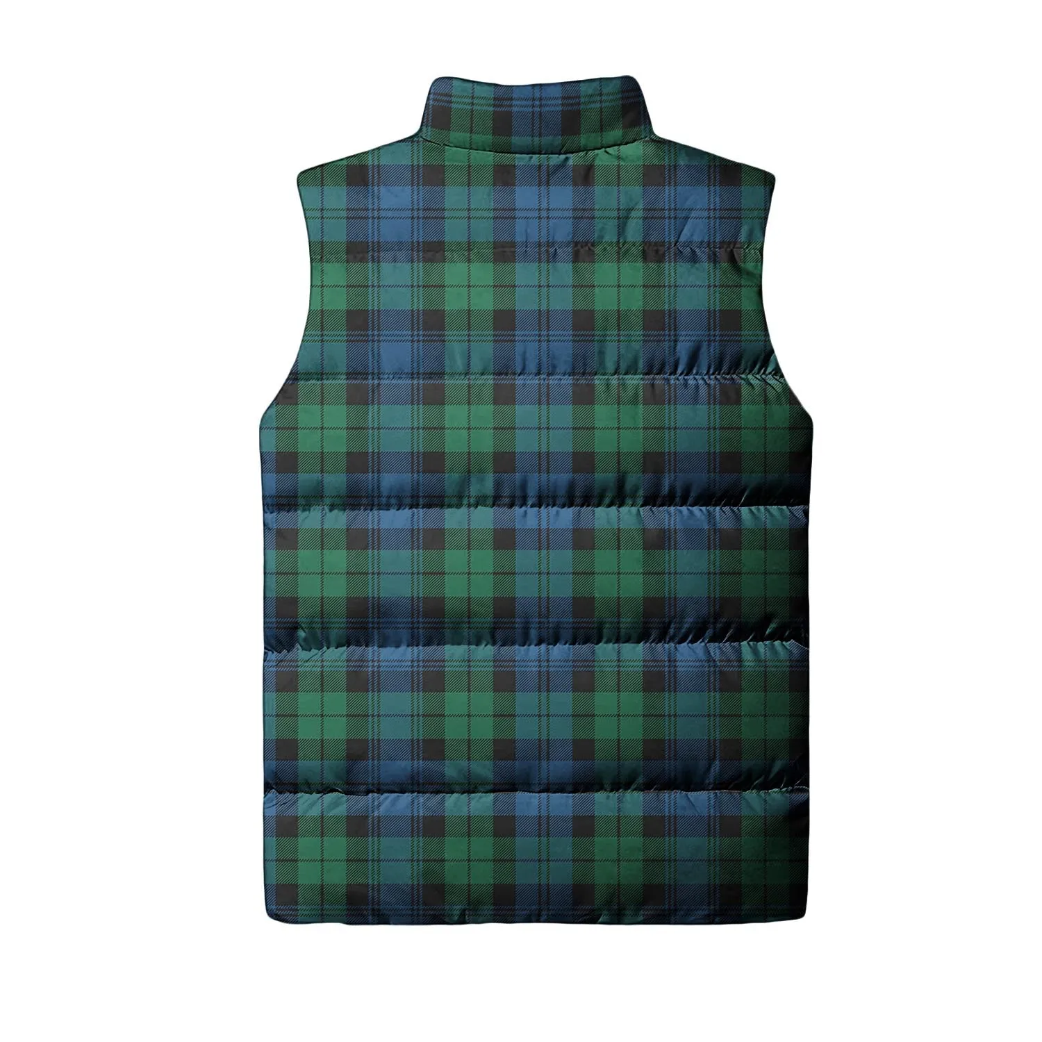 Black Watch Ancient Tartan Sleeveless Puffer Jacket