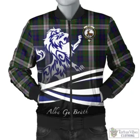 Blair Dress Tartan Bomber Jacket with Alba Gu Brath Regal Lion Emblem