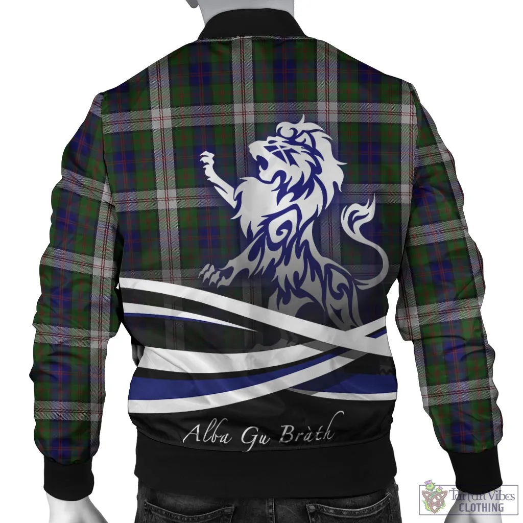 Blair Dress Tartan Bomber Jacket with Alba Gu Brath Regal Lion Emblem