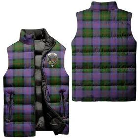 Blair Modern Tartan Sleeveless Puffer Jacket with Family Crest