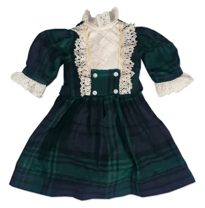 Blue & Green Plaid Cotton Dress