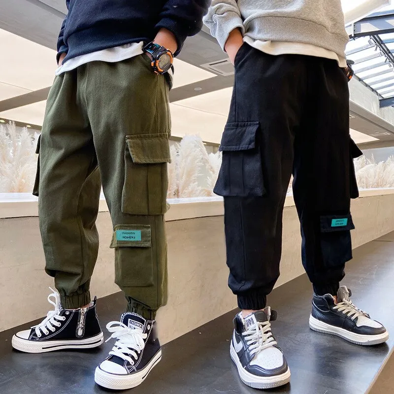 Boys Casual Breathable Cargo Pants