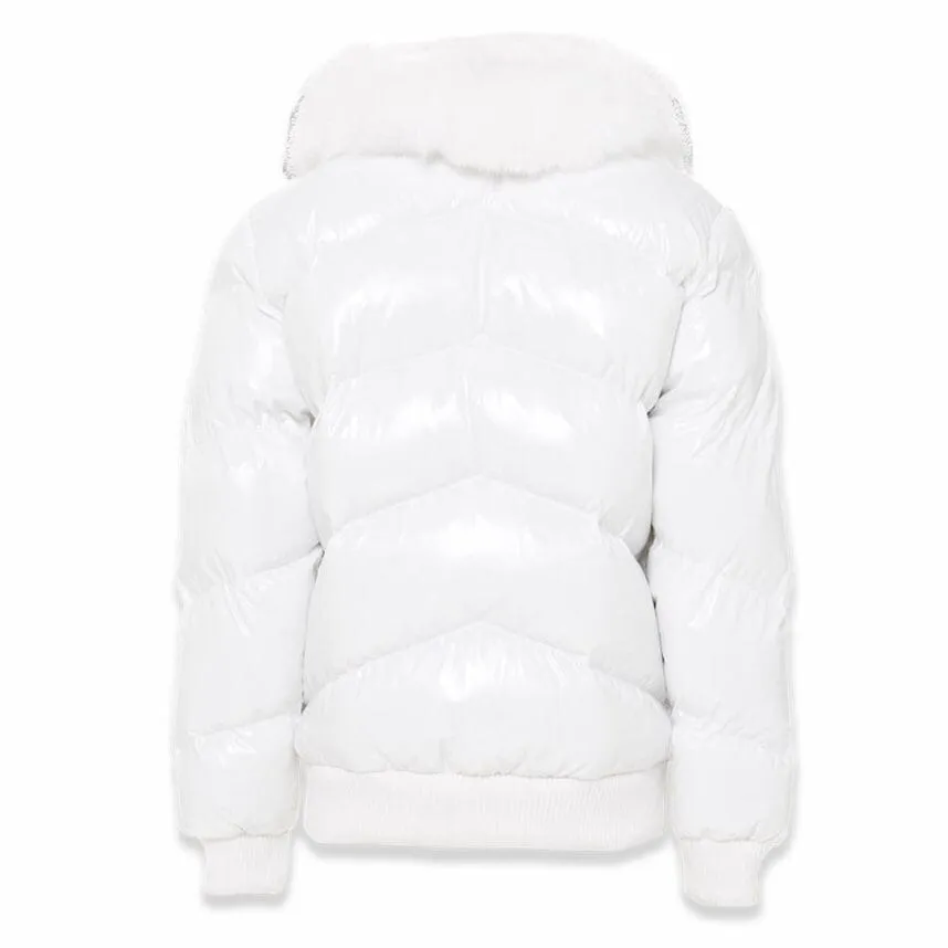 Boys Jordan Craig Lenox Puffer Jacket (White) 91582B