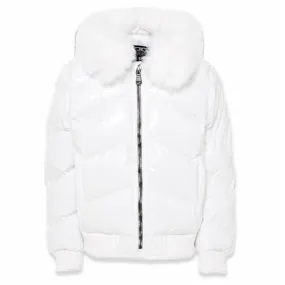 Boys Jordan Craig Lenox Puffer Jacket (White) 91582B