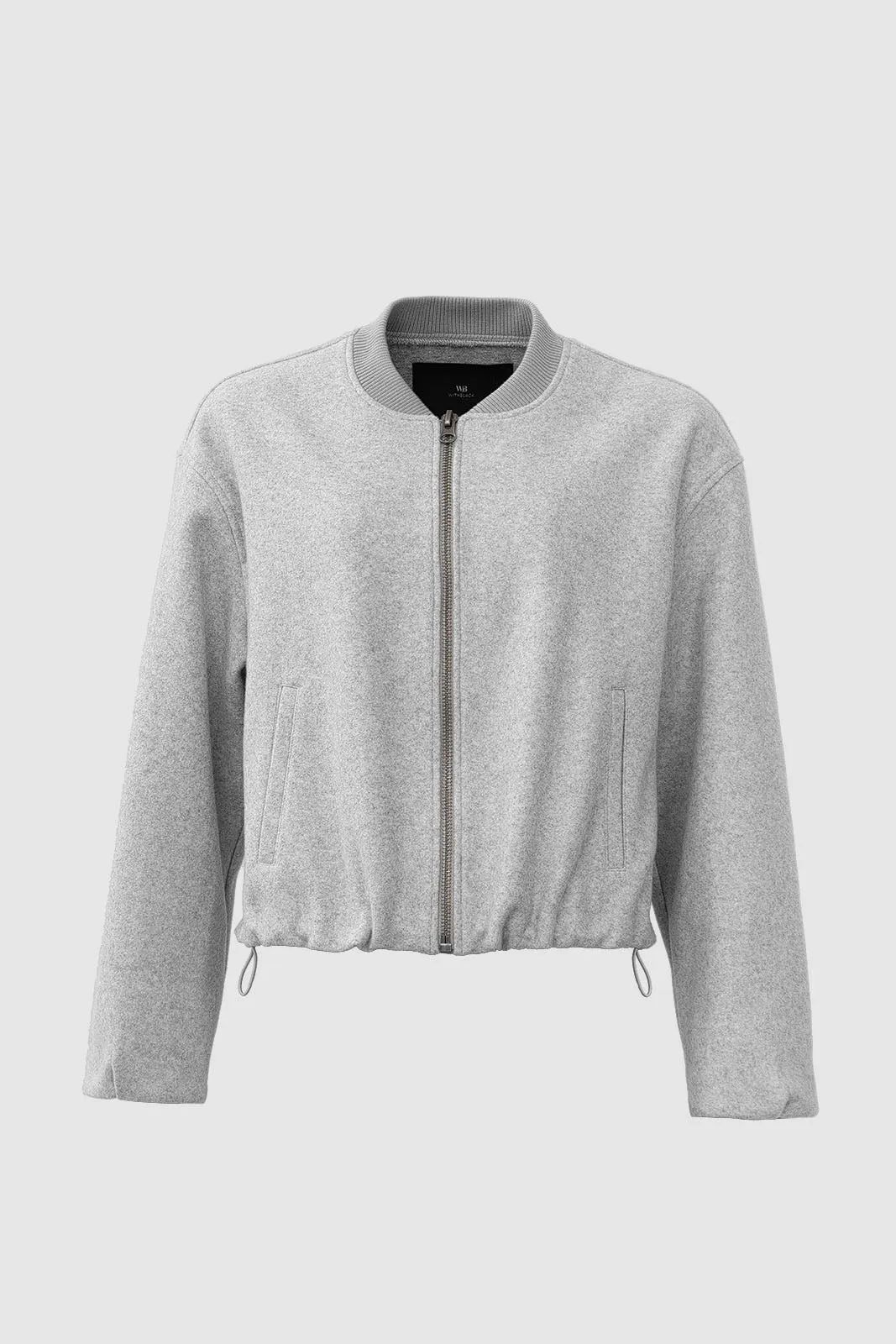 Briella Bomber Jacket Light Grey Melange