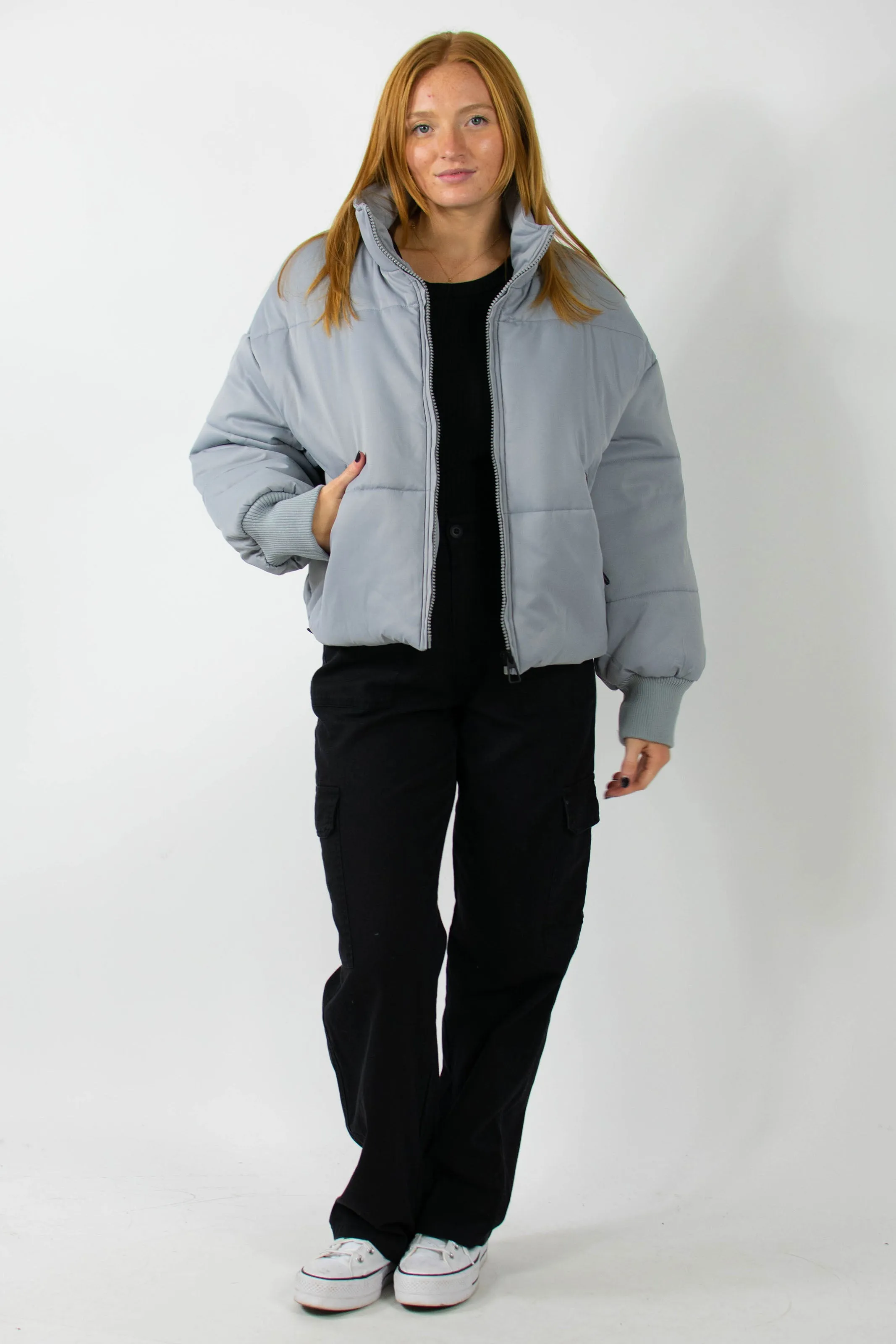 Brinley Puffer in Grey