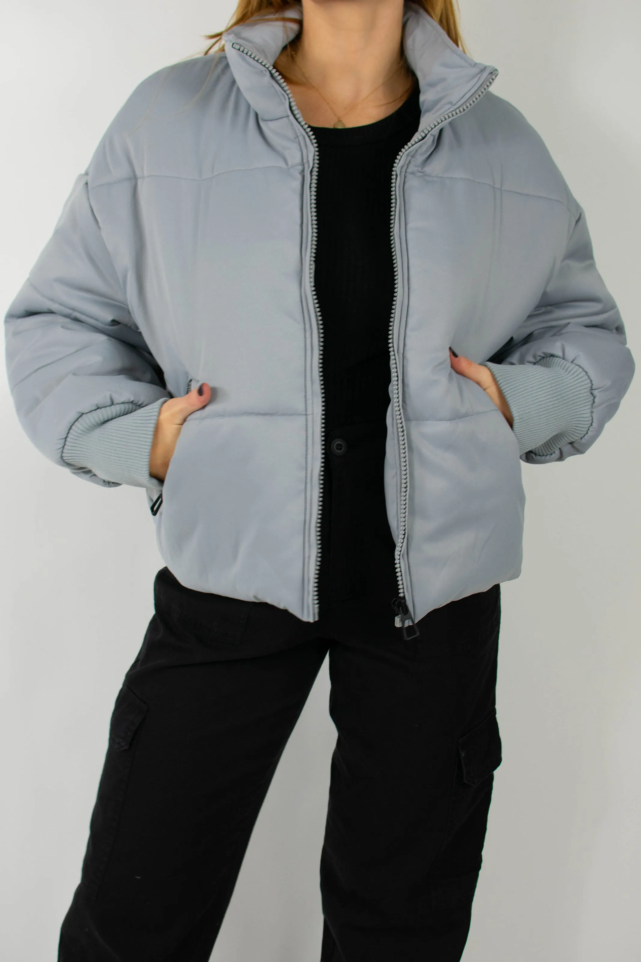 Brinley Puffer in Grey