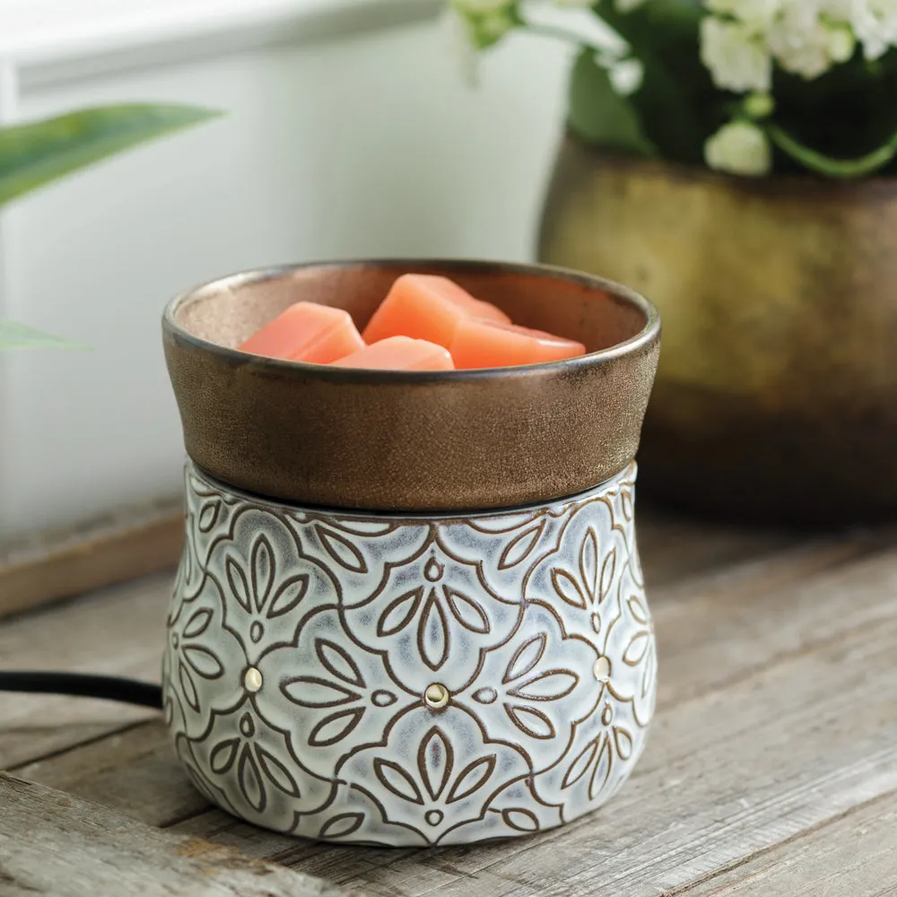 Bronze Floral 2-in-1 Classic Wax Warmer DWDFLR