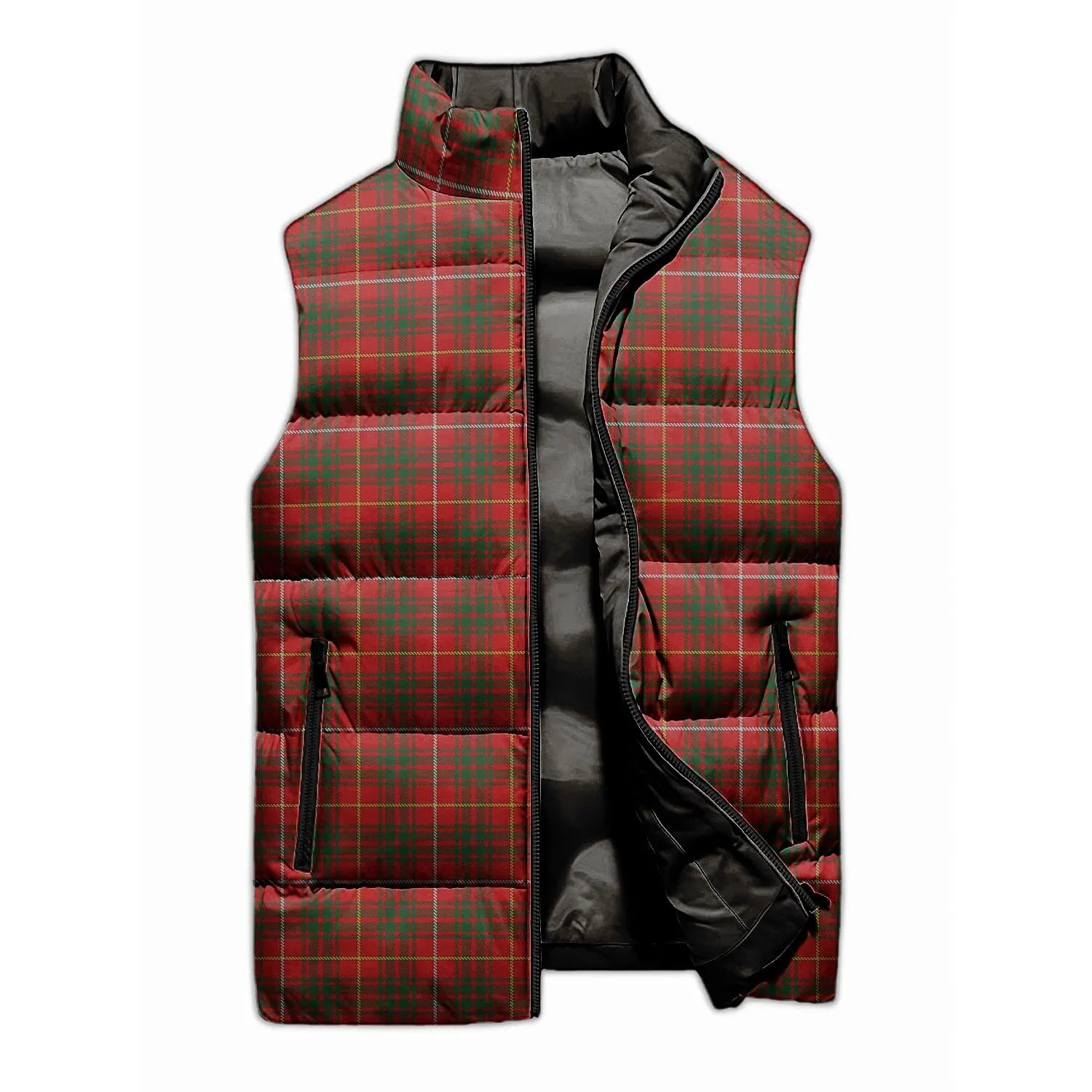 Bruce Tartan Sleeveless Puffer Jacket