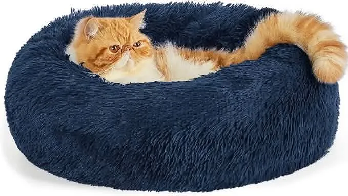 Calming Donut Bed for Dogs and Cats