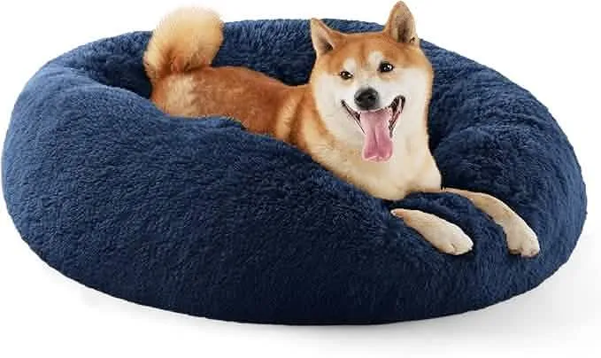 Calming Donut Bed for Dogs and Cats