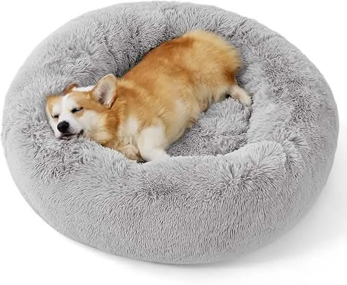 Calming Donut Bed for Dogs and Cats