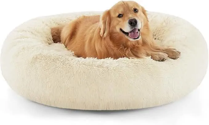 Calming Donut Bed for Dogs and Cats