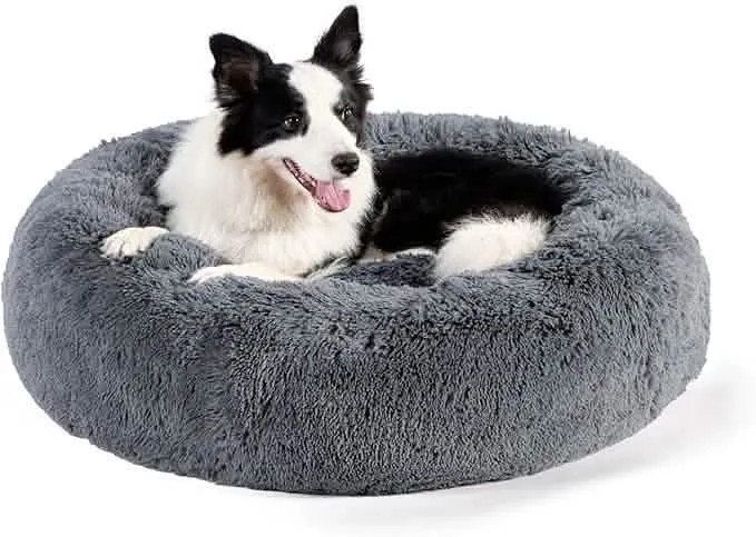 Calming Donut Bed for Dogs and Cats