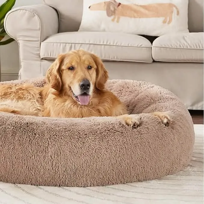 Calming Donut Bed for Dogs and Cats