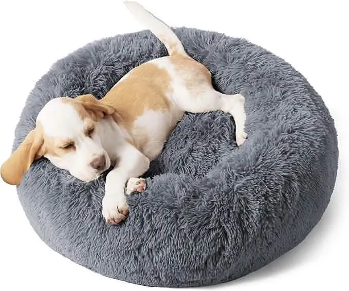 Calming Donut Bed for Dogs and Cats