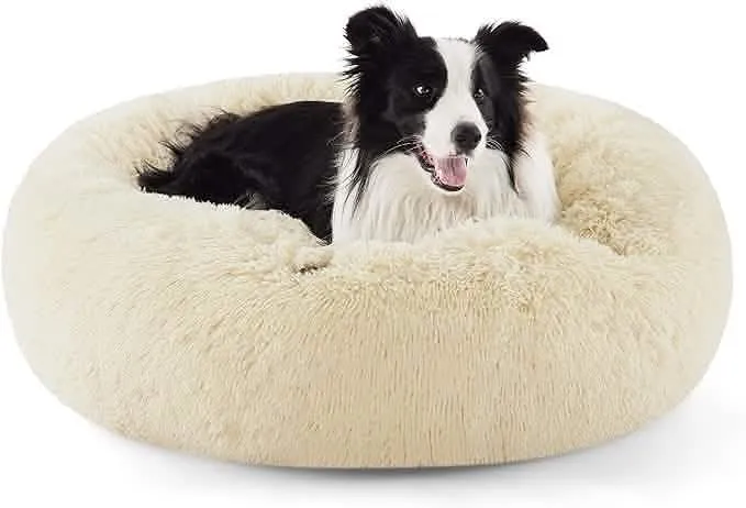 Calming Donut Bed for Dogs and Cats