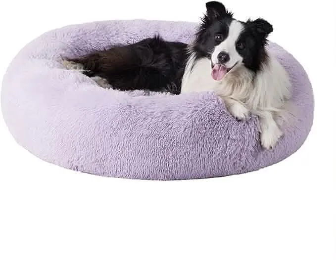 Calming Donut Bed for Dogs and Cats