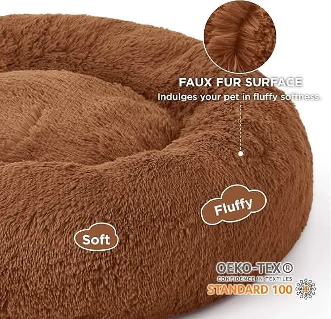 Calming Donut Bed for Dogs and Cats