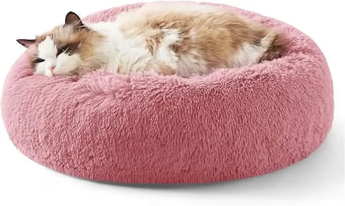 Calming Donut Bed for Dogs and Cats