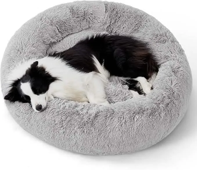 Calming Donut Bed for Dogs and Cats