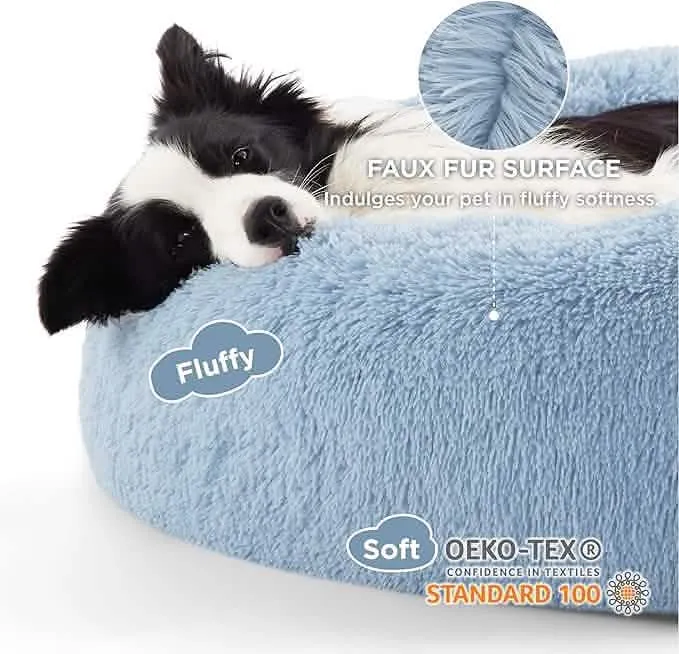 Calming Donut Bed for Dogs and Cats