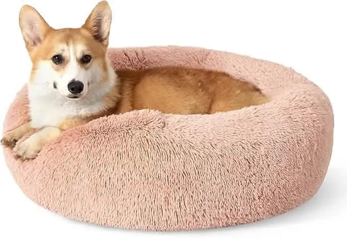 Calming Donut Bed for Dogs and Cats